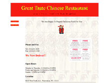 Tablet Screenshot of greattastechinesefood.com